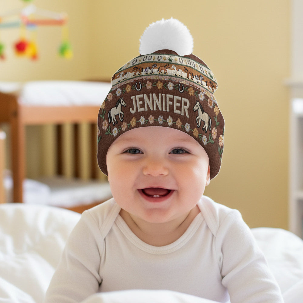 Pferdeliebhaberin – Personalisierte Pferdemütze