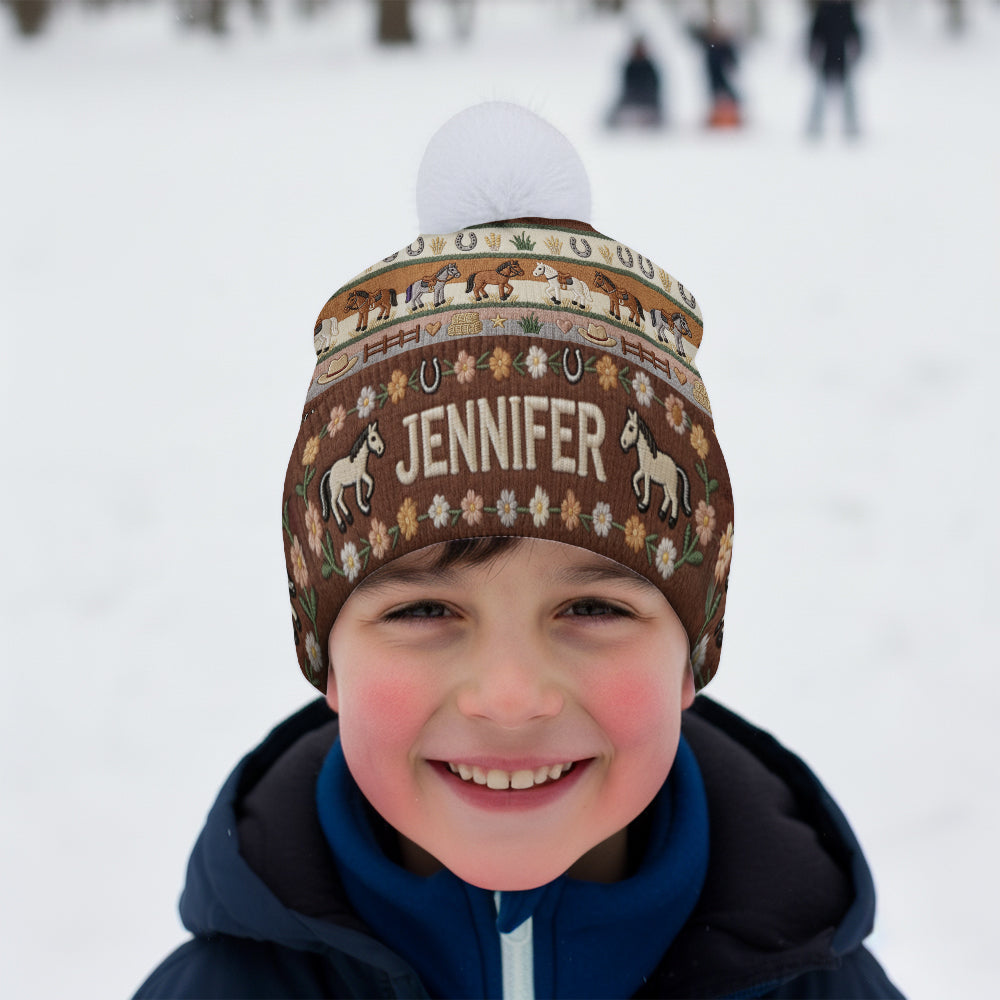 Pferdeliebhaberin – Personalisierte Pferdemütze