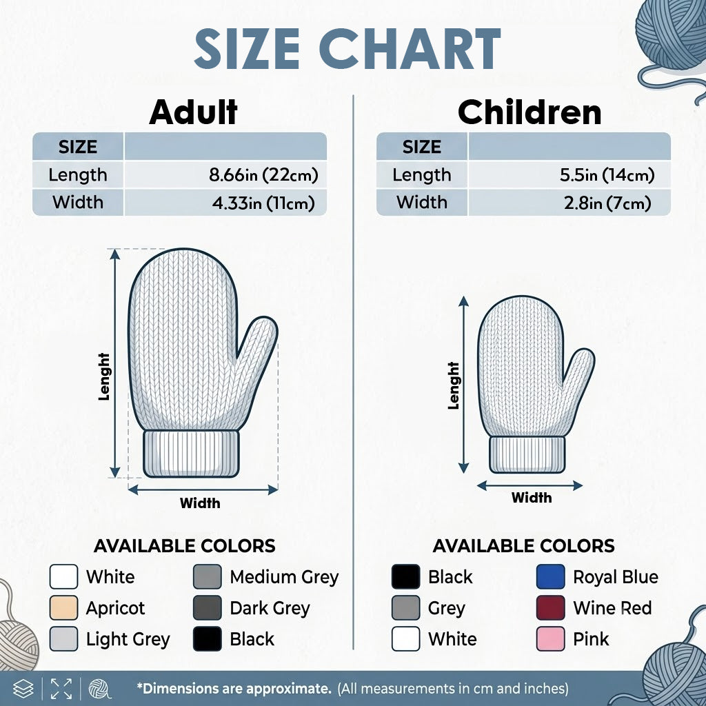 Warmth From Heaven - Personalized Memorial Knitted Mittens