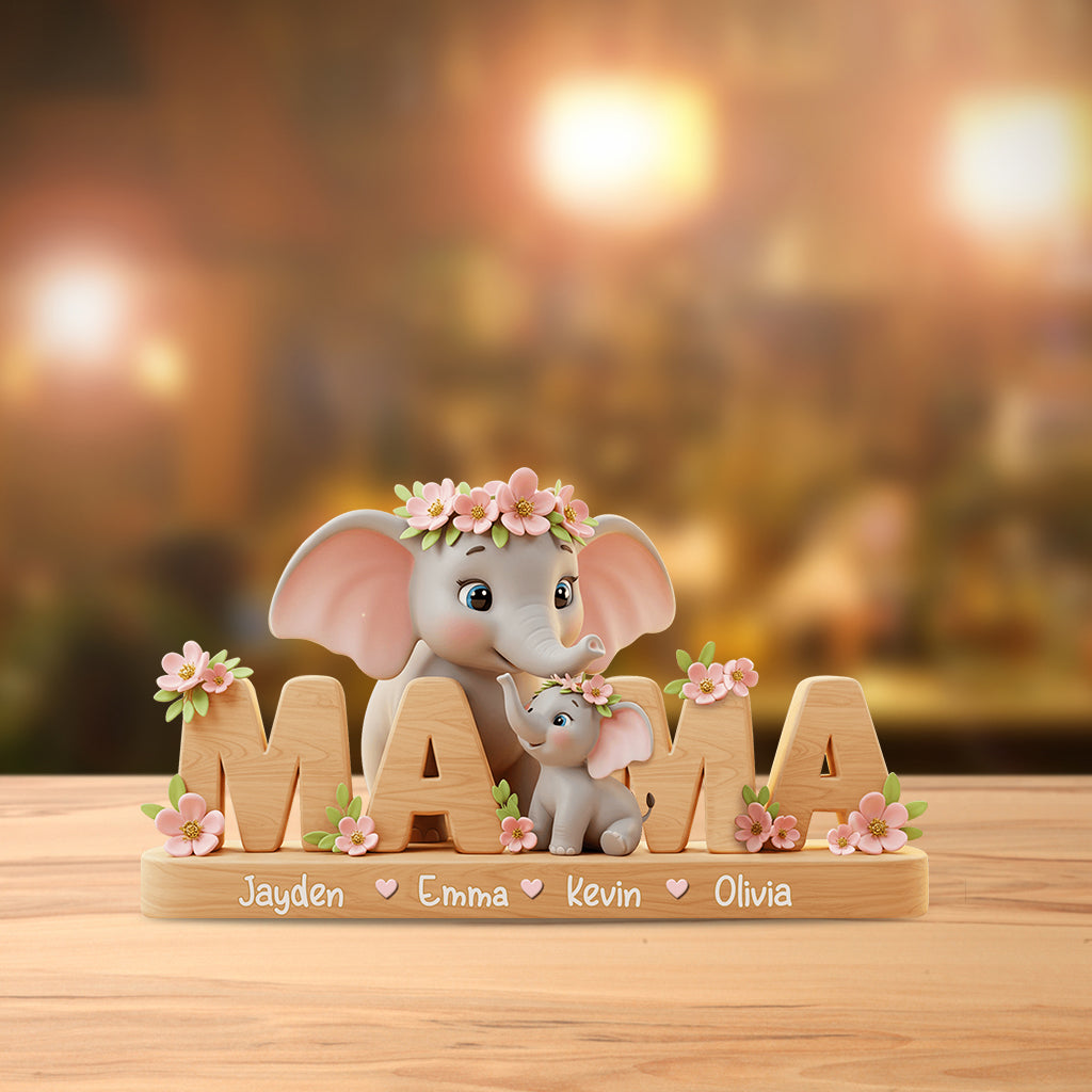 Best Mom/ Grandma Ever - Personalized Mother Custom Shaped Acrylic Plaque