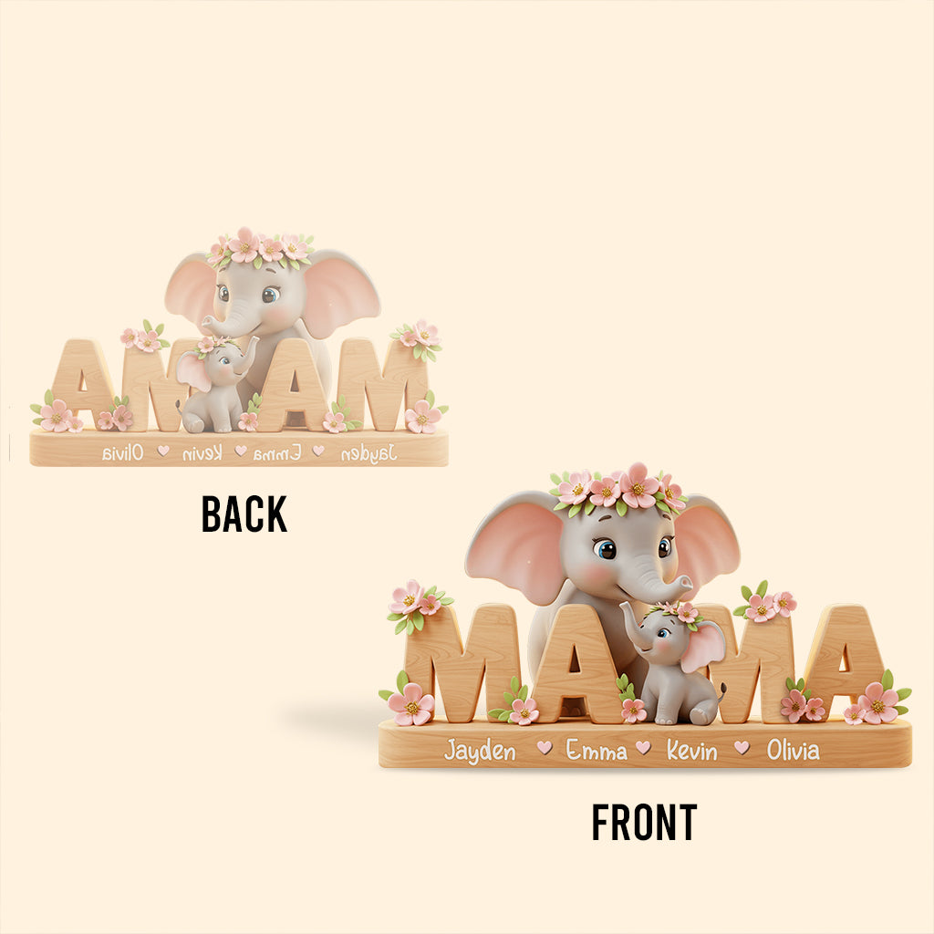 Best Mom/ Grandma Ever - Personalized Mother Custom Shaped Acrylic Plaque