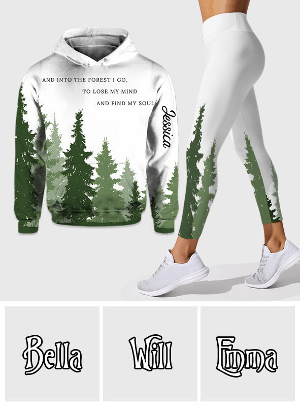And Into The Forest I Go - Personalized Camping Hoodie and Leggings