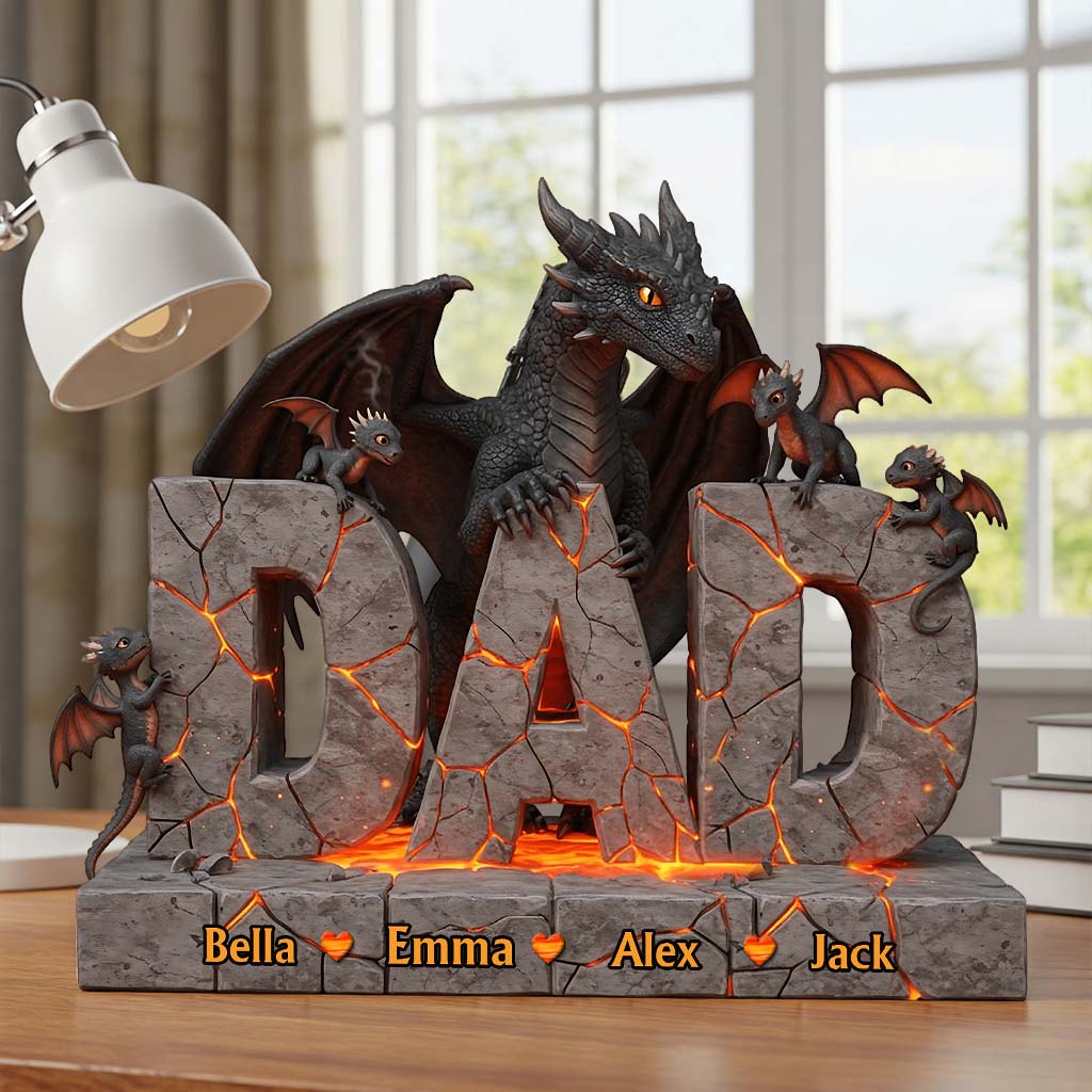 Bester Papa aller Zeiten – Personalisierte Acrylplakette in individueller Form für Väter