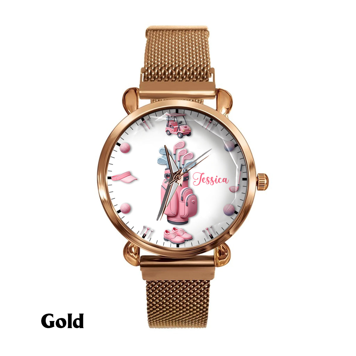 Love Golf - Personalized Golf Women Hand Watch