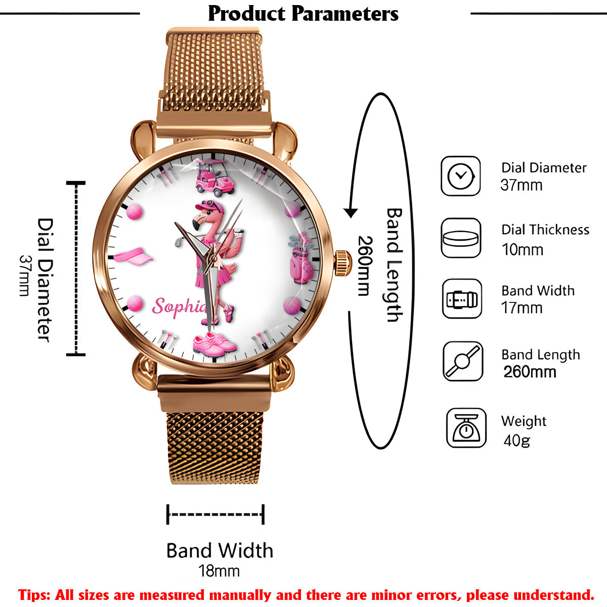 Zeit für Golf – Personalisierte Golf-Damenuhr