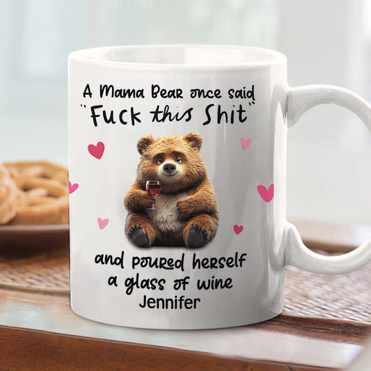 Lustige Mama Bärin, Muttertagsgeschenk – personalisierte Muttertasse