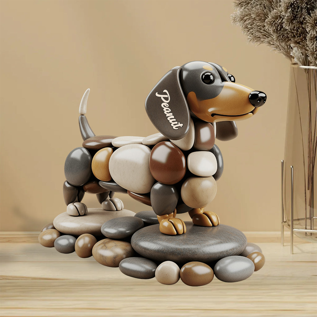 Geschenk für Hundeliebhaber – Personalisierte Acrylplakette in Hundeform