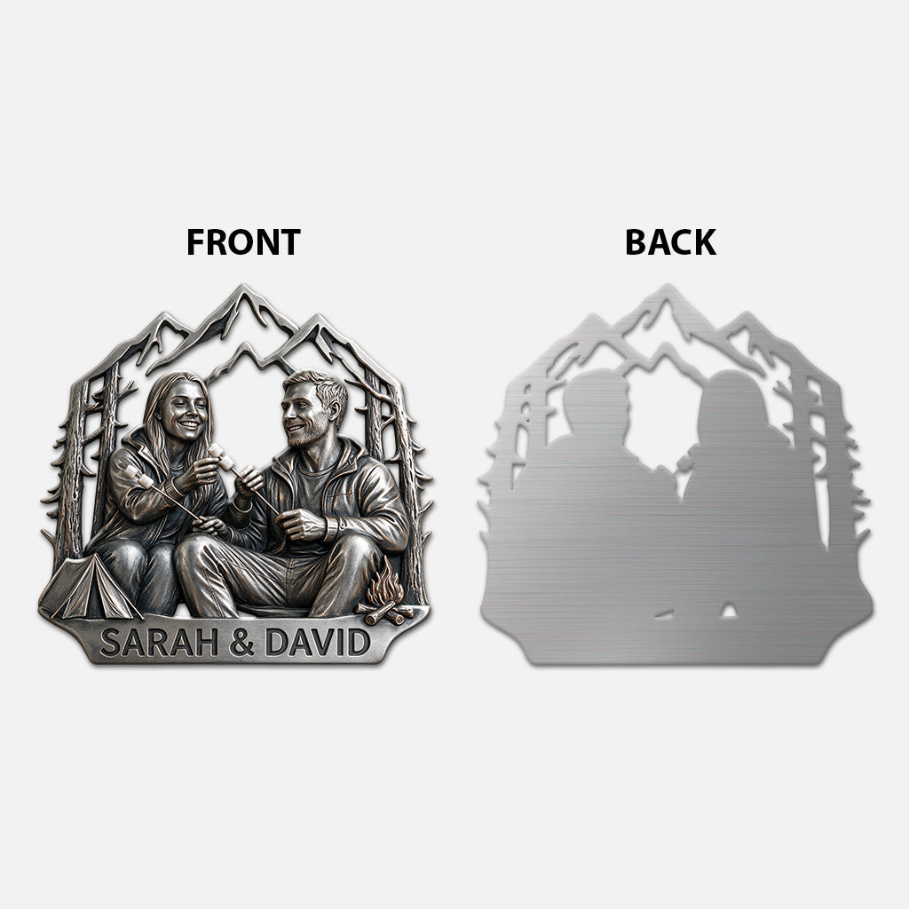Camping Together - Personalized Camping 3D Printed Cut Metal Sign