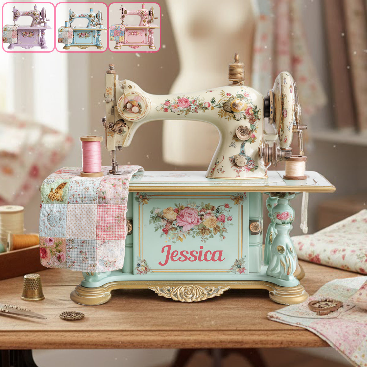 Sewing Makes Me Happy - Personalized Sewing Custom Shaped Acrylic Plaque