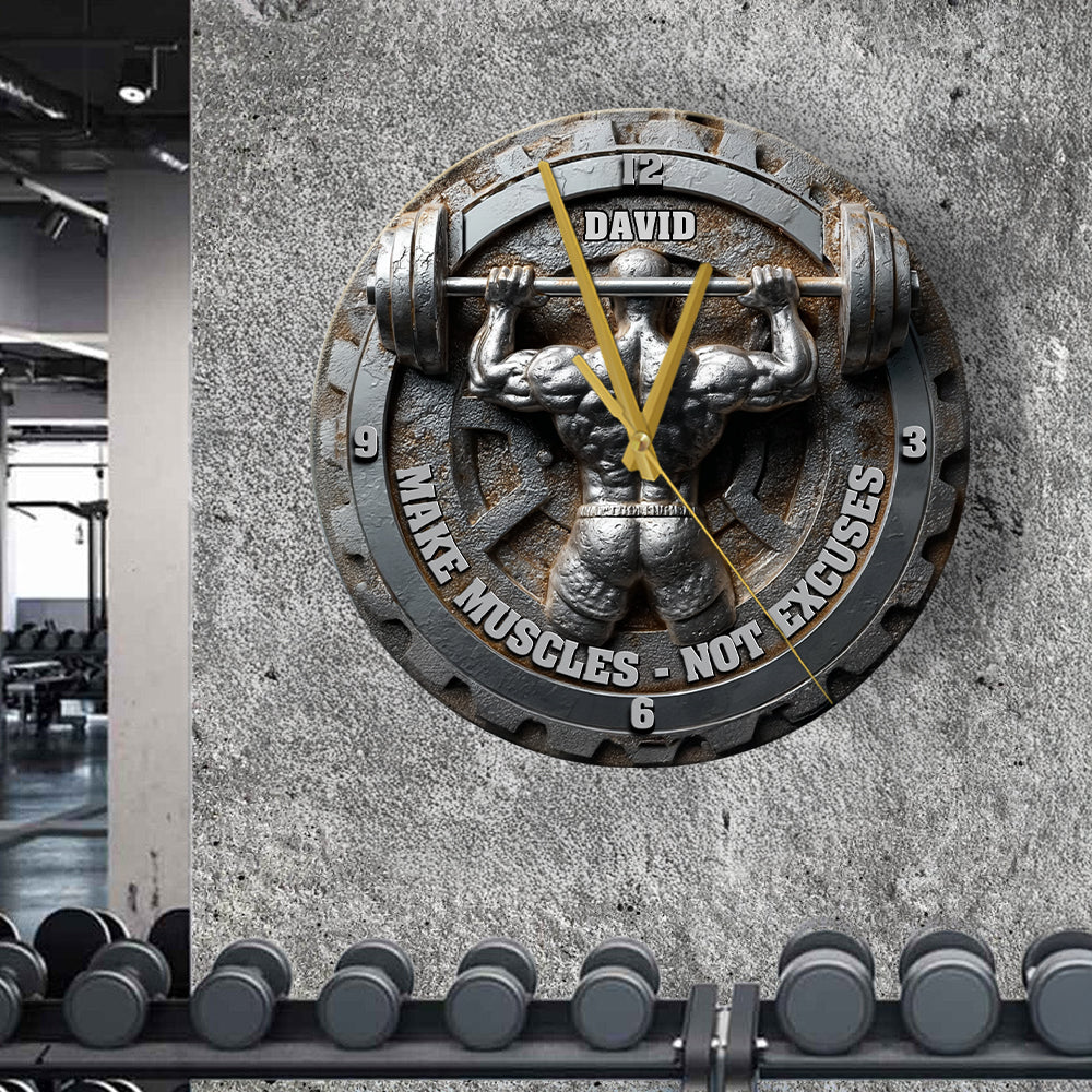 Kein Aufzug, kein Geschenk – Personalisierte Fitness-Wanduhr