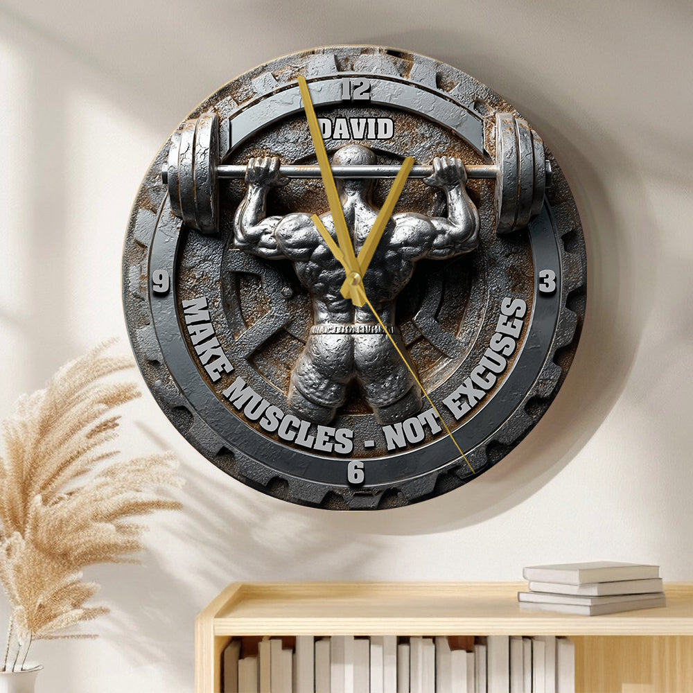 Kein Aufzug, kein Geschenk – Personalisierte Fitness-Wanduhr