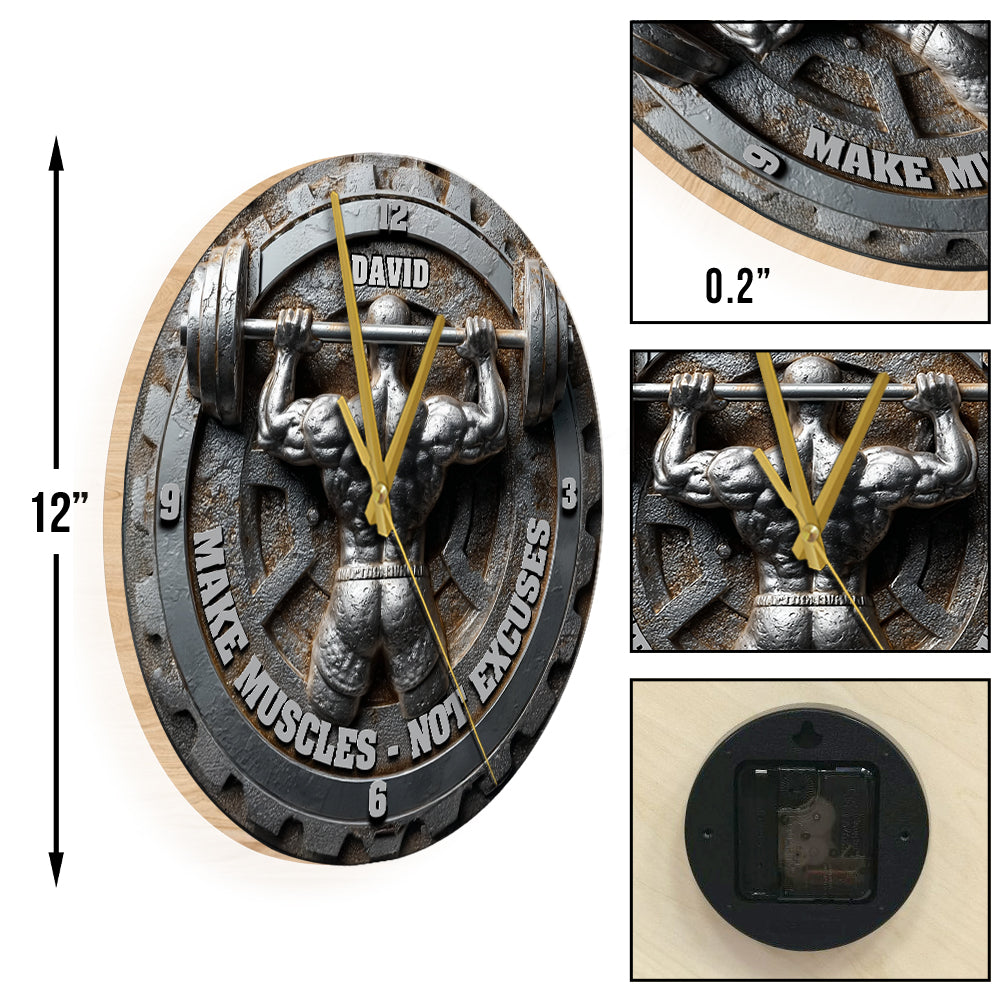 Kein Aufzug, kein Geschenk – Personalisierte Fitness-Wanduhr