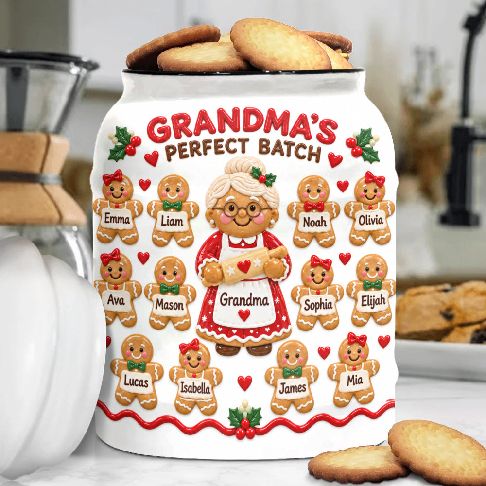 Grandma's Perfect Batch - Personalized Grandma Cookie Jar