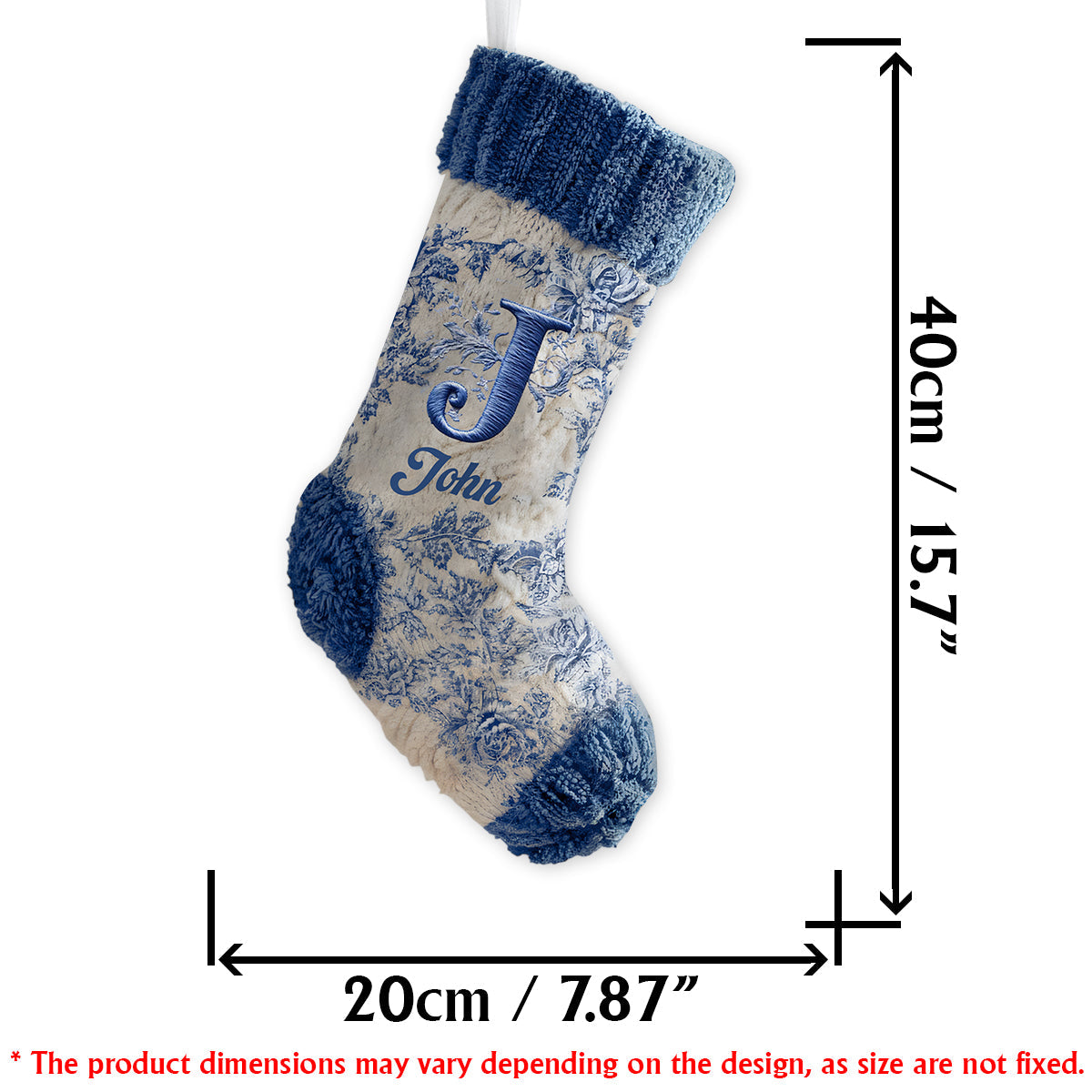 Unsere Familie – Personalisierter Weihnachtsstrumpf in Familienform