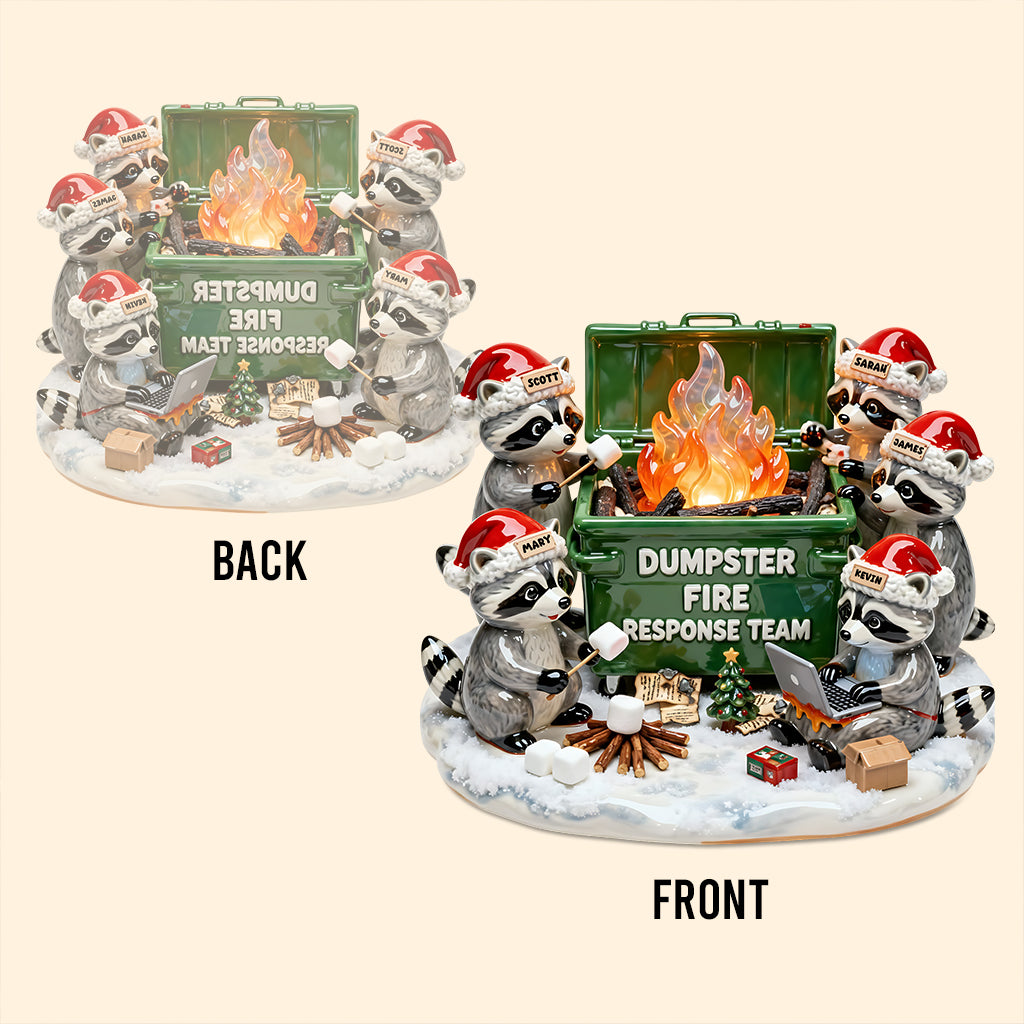 Dumpster Fire Response Team - Personalized Corworker Custom Shaped Acrylic Plaque