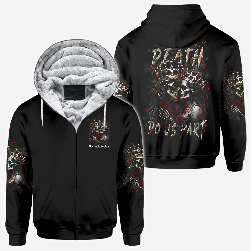 Bis dass der Tod uns scheidet – Personalisiertes Pärchen-Shirt