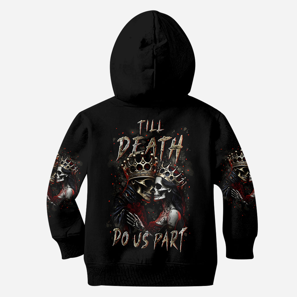 Bis dass der Tod uns scheidet – Personalisiertes Pärchen-Shirt