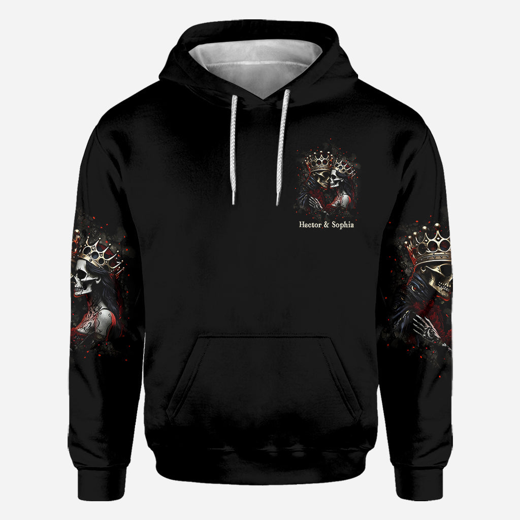 Bis dass der Tod uns scheidet – Personalisiertes Pärchen-Shirt