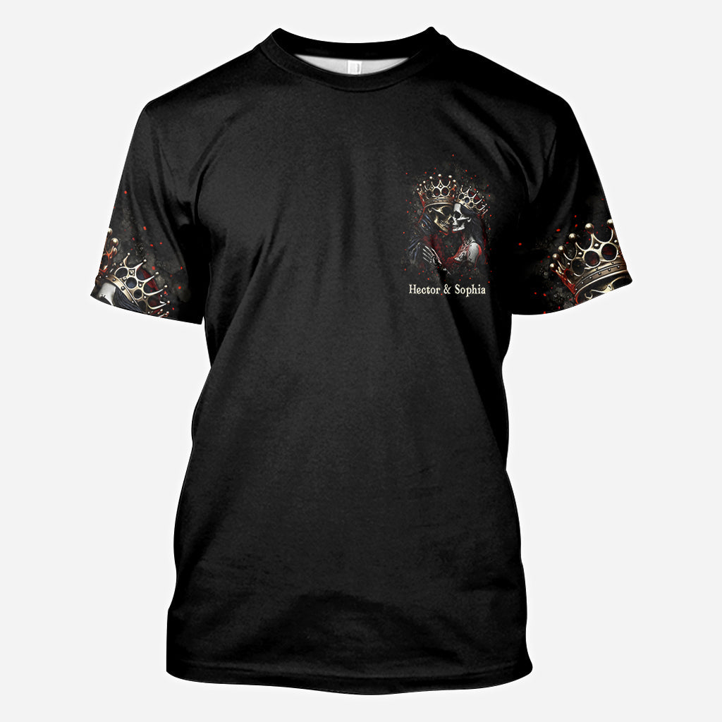 Bis dass der Tod uns scheidet – Personalisiertes Pärchen-Shirt