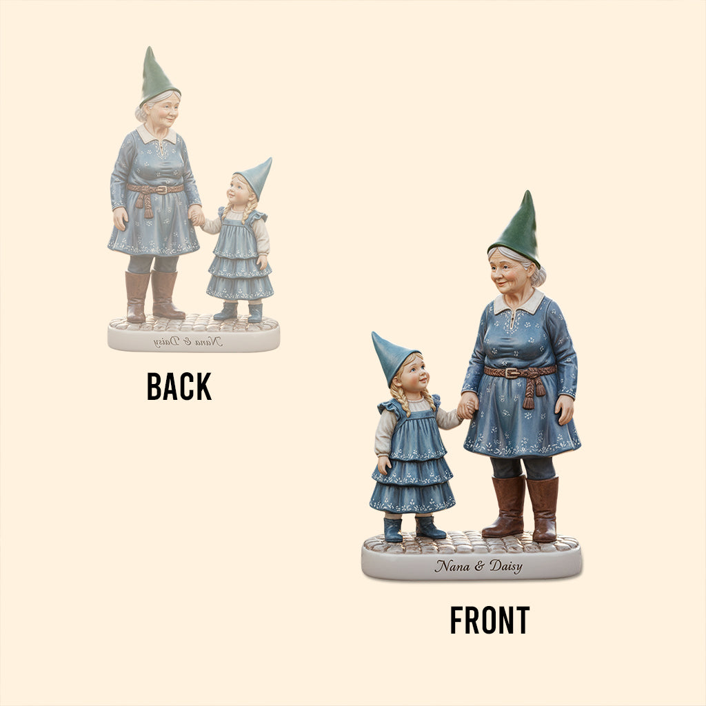 Omas kleine Gartenzwerge – Personalisierte Gartenplakette aus Acryl in individueller Form