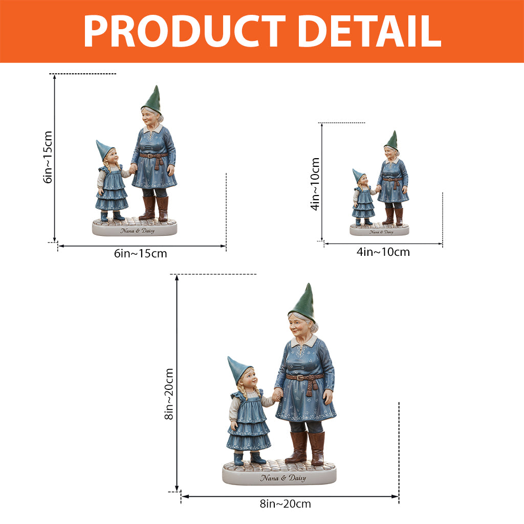 Omas kleine Gartenzwerge – Personalisierte Gartenplakette aus Acryl in individueller Form