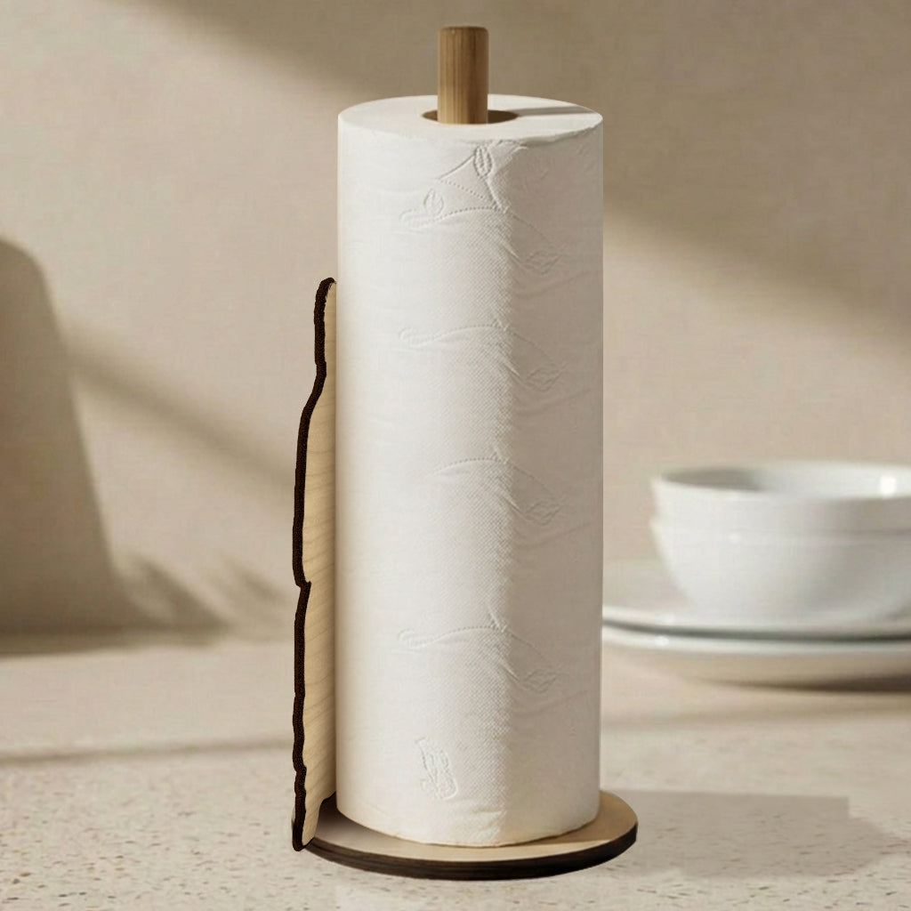 Best Time Of Day - Personalized Father Paper Towel Stand
