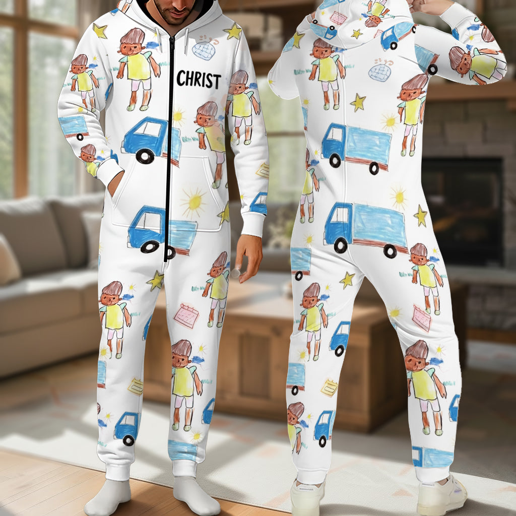 Kinderzeichenkunst – Personalisierter Kinder-Kapuzenoverall