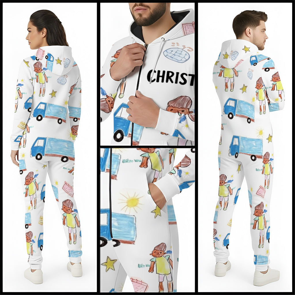 Kinderzeichenkunst – Personalisierter Kinder-Kapuzenoverall