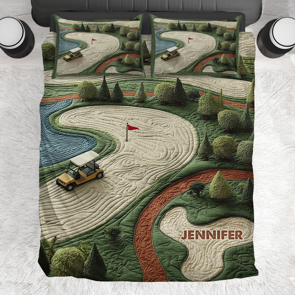 Golf Course - Personalized Golf Bedding Set