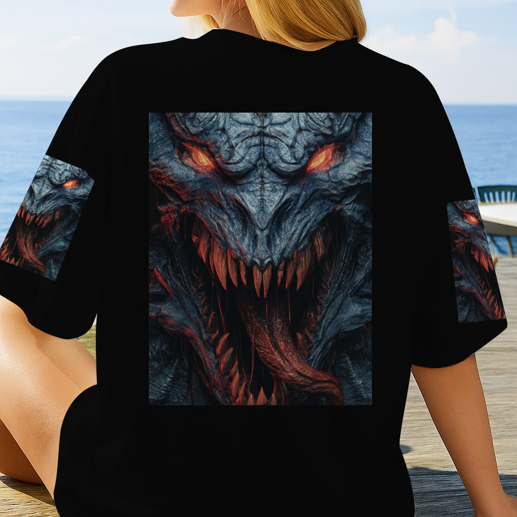 Gruseliges Monster - Personalisiertes Halloween-Shirt