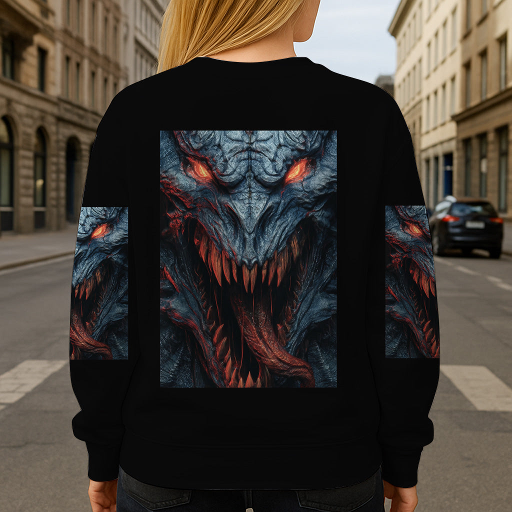 Gruseliges Monster - Personalisiertes Halloween-Shirt