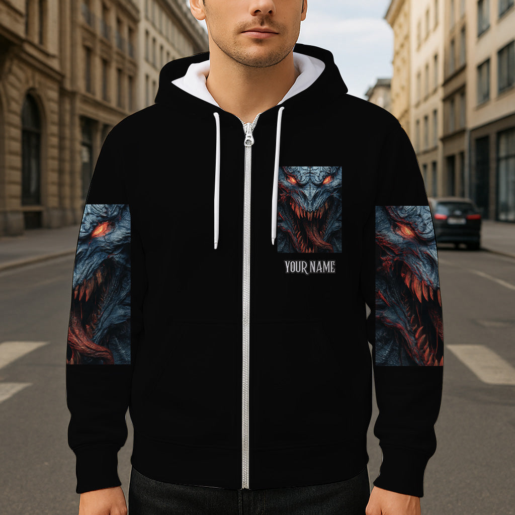 Gruseliges Monster - Personalisiertes Halloween-Shirt