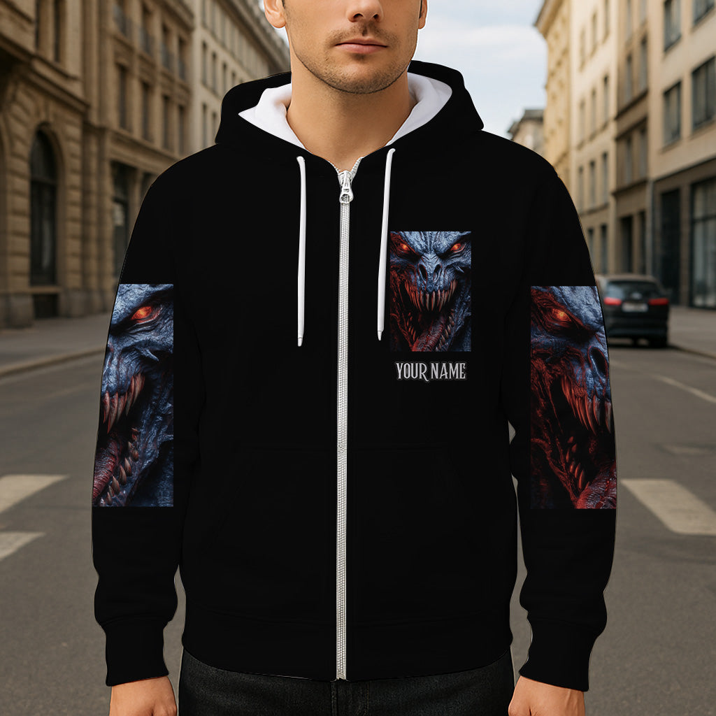 Gruseliges Monster - Personalisiertes Halloween-Shirt