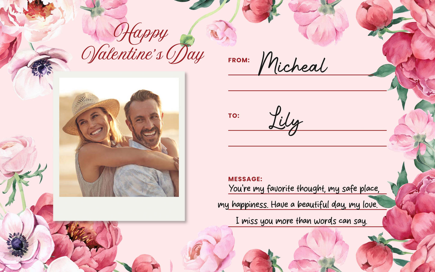 Geschenkkarte für Paare – Personalisierte digitale Geschenkkarte