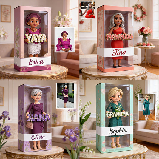 Custom Any Photo Gift For Grandma/Mom - Personalized Grandma Custom Shaped Acrylic Plaque