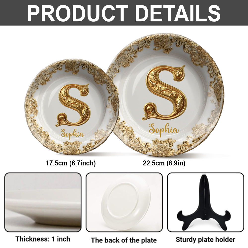 Merry Christmas - Personalized Family Ceramic Round Plate