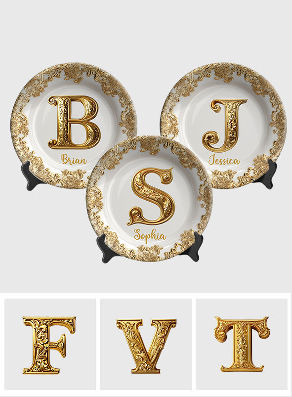 Merry Christmas - Personalized Family Ceramic Round Plate