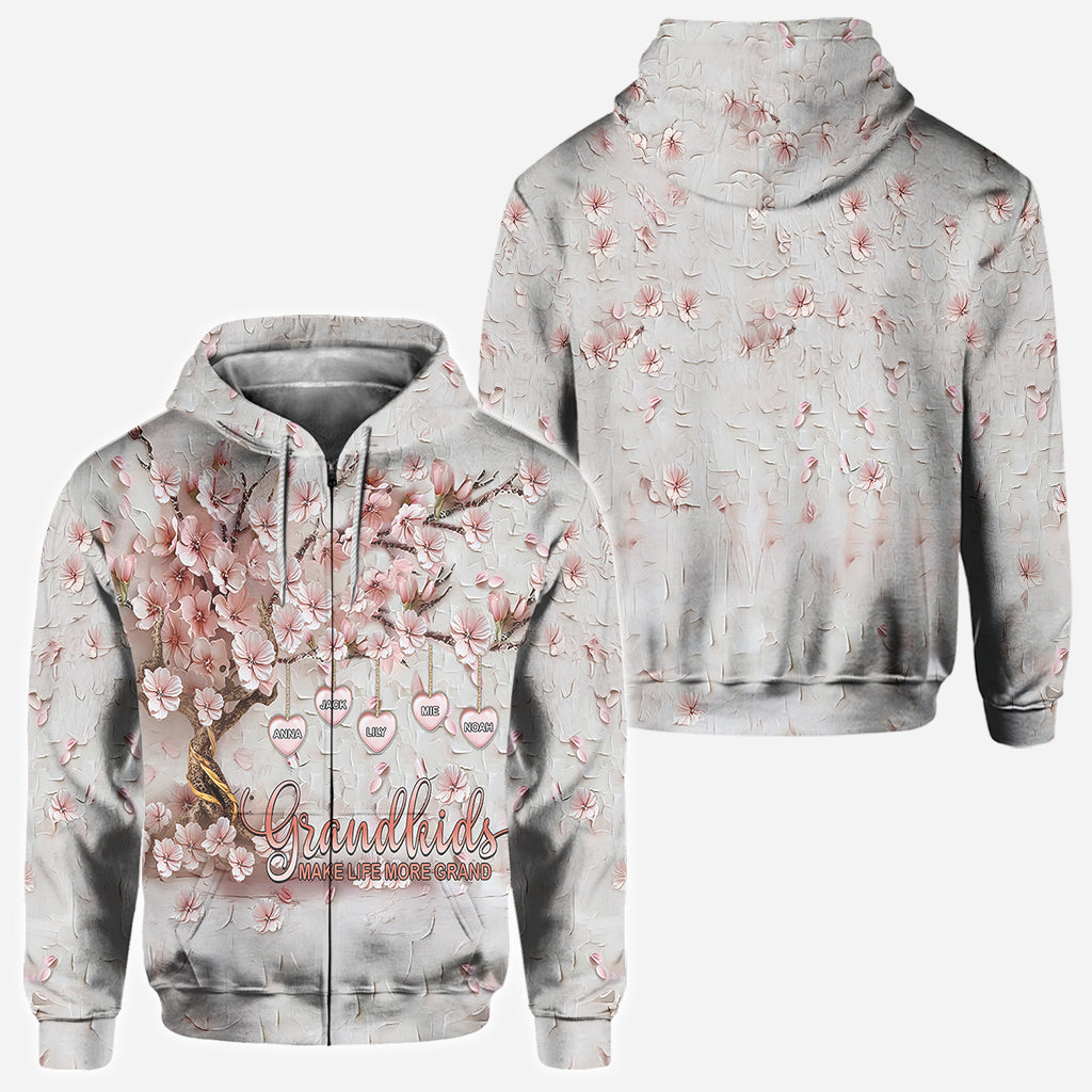 Grandkids Make Life More Grand - Personalized Grandma All Over Shirt