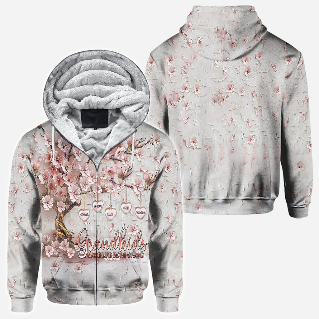 Grandkids Make Life More Grand - Personalized Grandma All Over Shirt