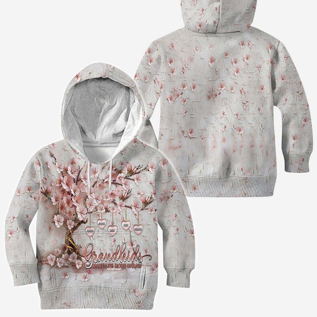 Grandkids Make Life More Grand - Personalized Grandma All Over Shirt