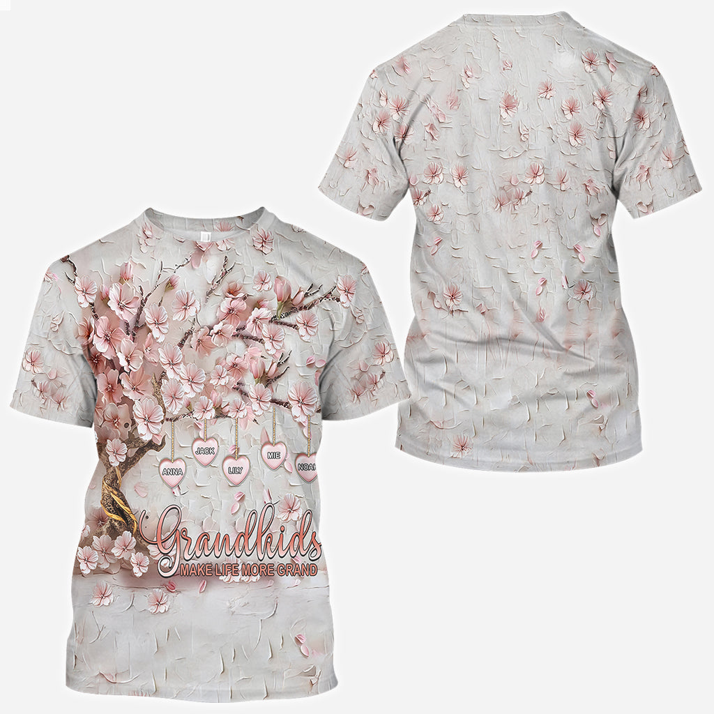 Grandkids Make Life More Grand - Personalized Grandma All Over Shirt