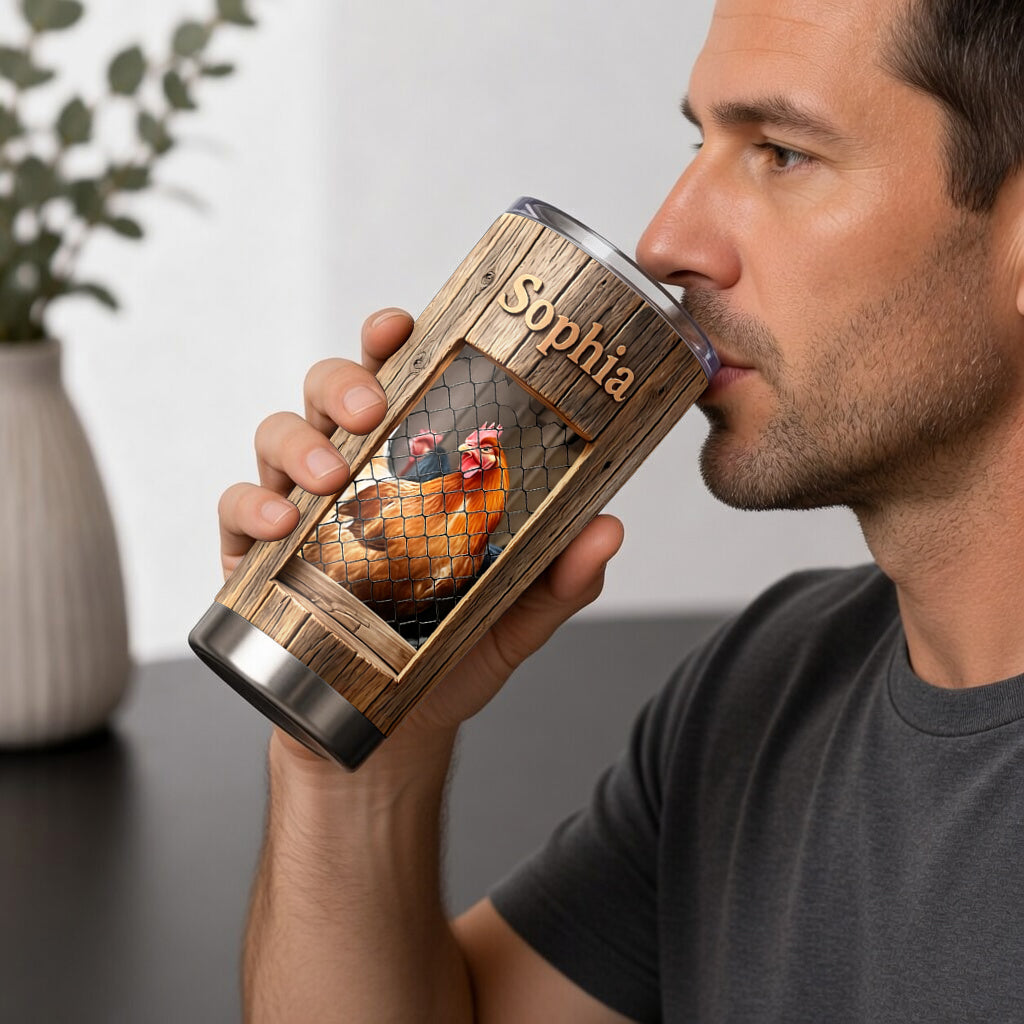 Life Is Better With Chickens - Personalized Chicken Tumbler