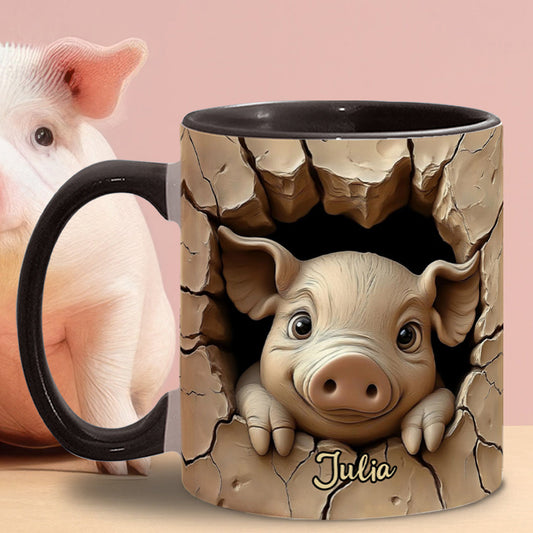 Niedliches Schweinchen – Personalisierte Tasse für Schweineliebhaber