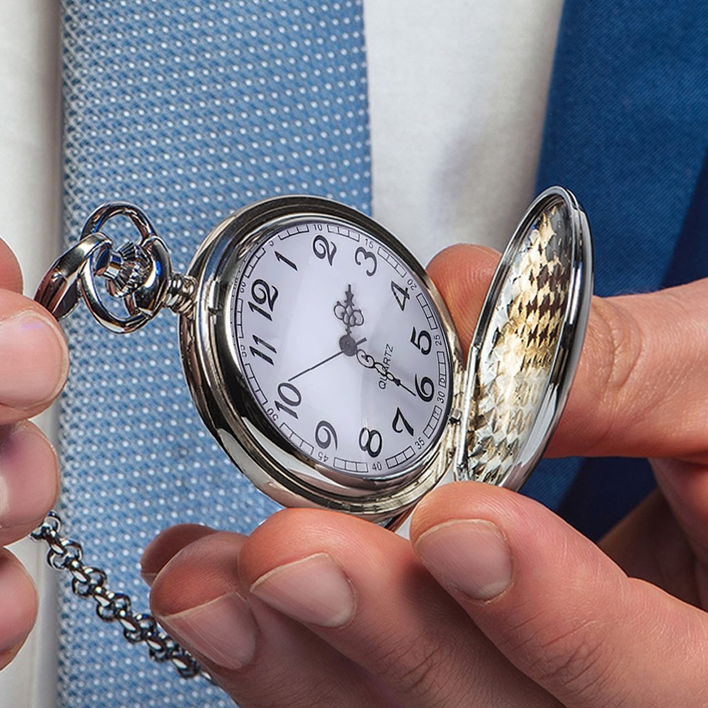 I'm Yours No Returns Or Refunds - Personalized Couple Pocket Watch