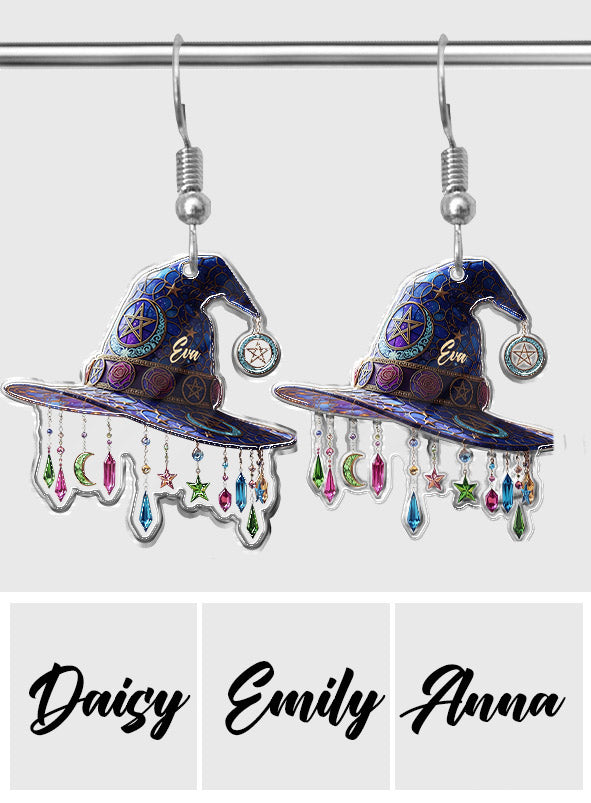 Magical Hat - Personalized Witch Earrings