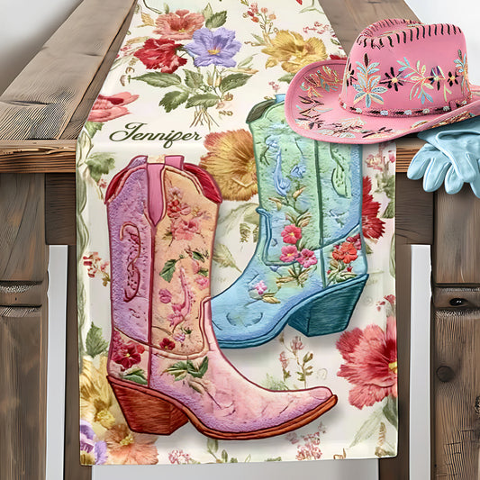 Cowgirl Spirit - Personalized Cowgirl Table Runner