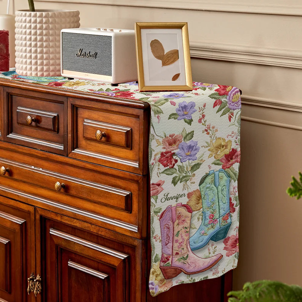 Cowgirl Spirit - Personalized Cowgirl Table Runner