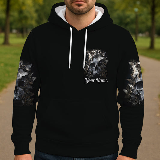 Cooles Totenkopf-Shirt mit personalisiertem Totenkopf-Print