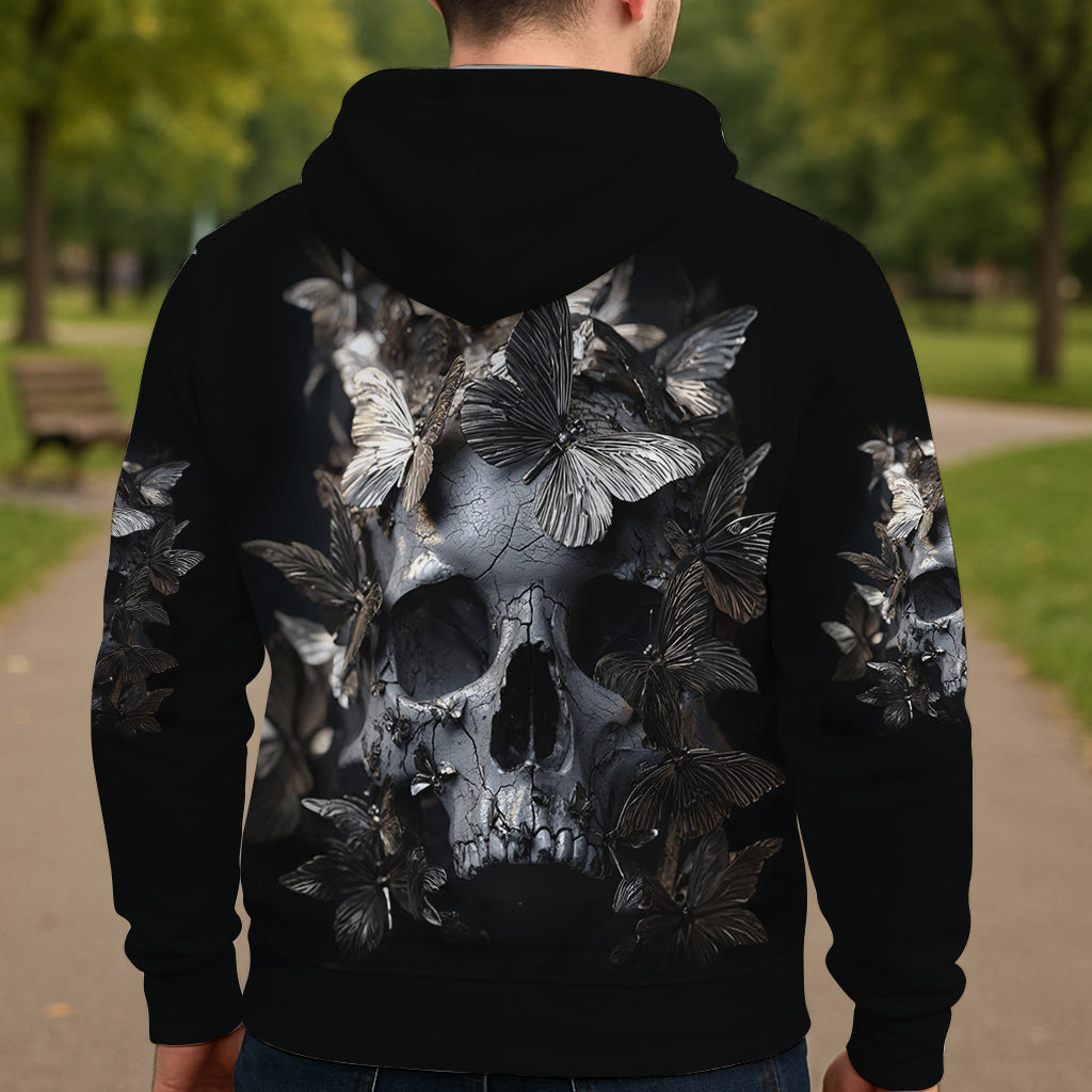 Cooles Totenkopf-Shirt mit personalisiertem Totenkopf-Print