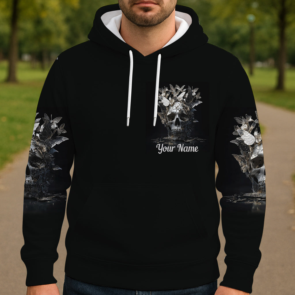 Cooles Totenkopf-Shirt mit personalisiertem Totenkopf-Print